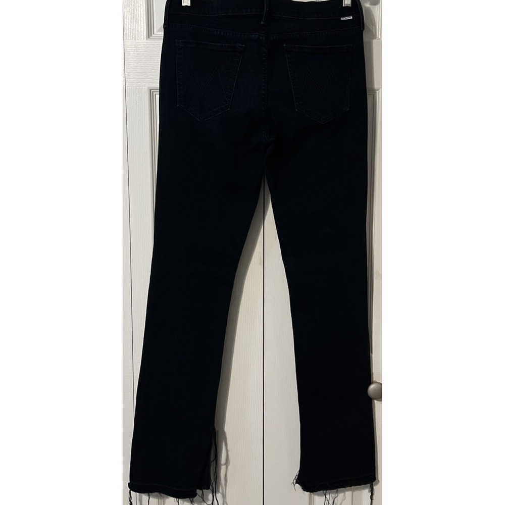 Mother The Rascal Slit Undone Hem High Rise Straight Jean SZ 32x33 Storm Clouds - Picture 15 of 15